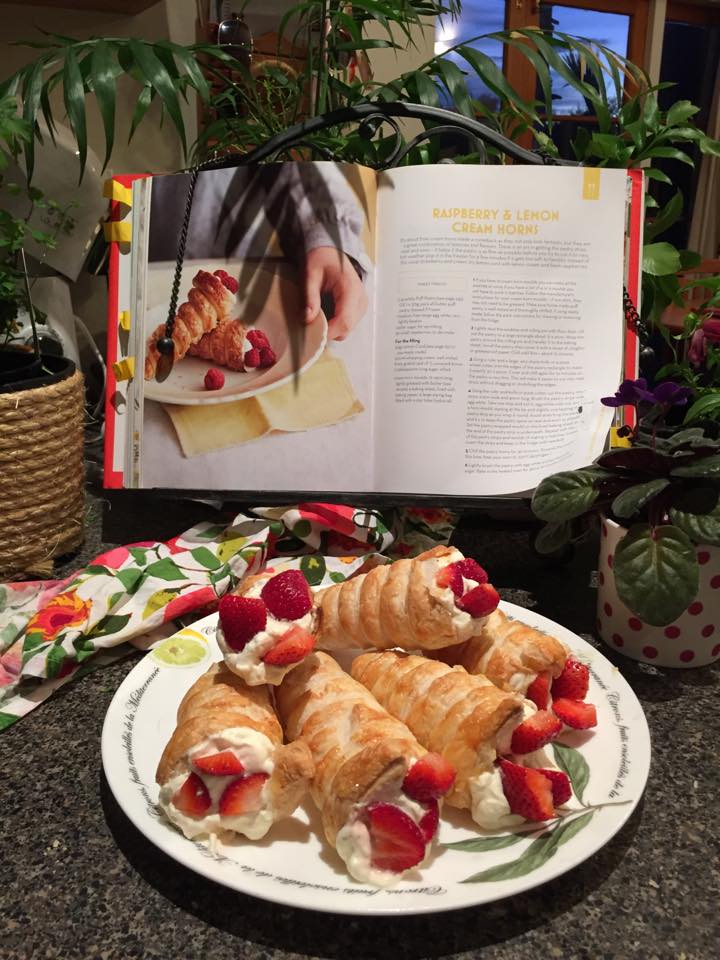 The 64th Bake: Strawberry & Lemon Curd Cream Horns – It's time to have ...